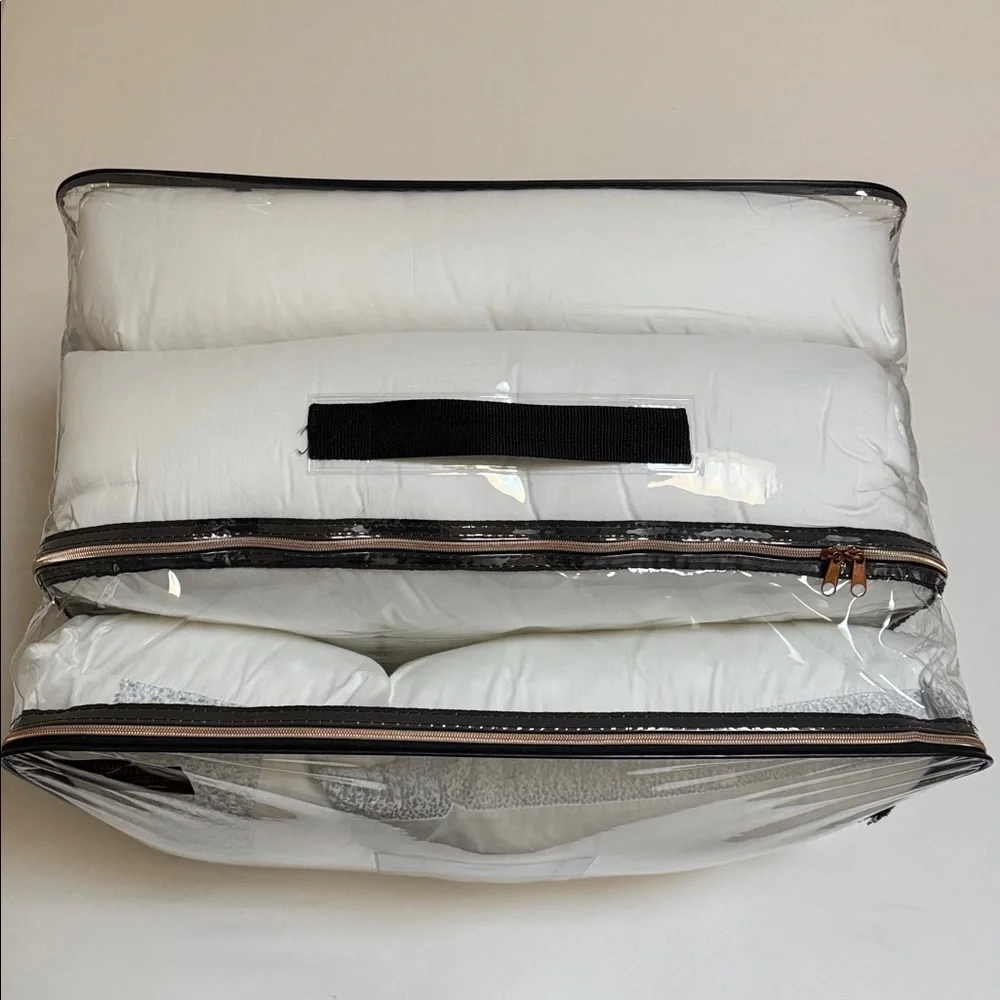 NEW! COMFORTER SET 100% COTTON 5 PIECES QUEEN MANOR HOTEL WHITE FROSTED BLUE SKY